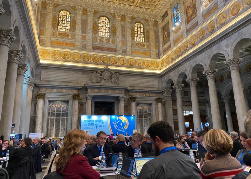 San Paolo fuori le mura. Prima assemblea sinodale delle Chiese in Italia, novembre 2024 (archvio di redazione)
