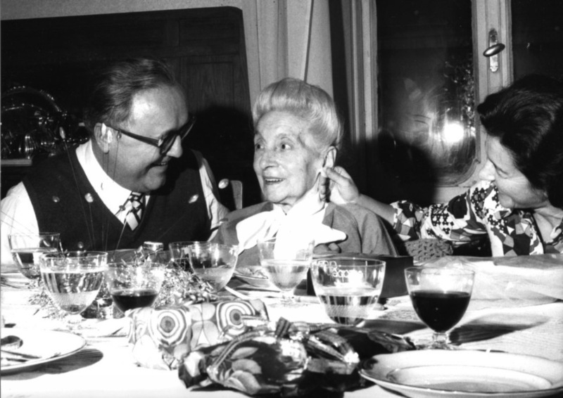 Da sinistra a destra: Vittorio Bachelet, Tina Ricci (suocera), Miesi De Januario (moglie). (Archivio di famiglia)